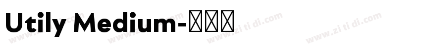 Utily Medium字体转换